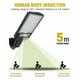 thumbnail image 3 of Muyoka Luz de calle solar LED Luz de pared solar de 2.5W con batería de 1200mAh IP65 Luz de sensor de movimiento a prueba de agua 3 modos de iluminación Luz de estacionamiento con control remoto para Muyoka Hogar, 3 of 6