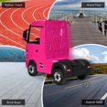 thumbnail image 4 of Costway 12V Mercedes Benz Actros Electric Kids Ride on Truck w/Remote Control&MP3 Pink, 4 of 9