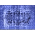 thumbnail image 1 of Ahgly Company Machine Washable Indoor Rectangle Persian Blue Bohemian Area Rugs, 7' x 9', 1 of 4