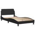 thumbnail image 5 of vidaXL Bed Frame with LED Lights Black 100x203 cm Faux Leather, 5 of 5
