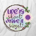 thumbnail image 2 of Life Is Short T-Shirt | Motivational Inspirational White Tee Gift, 2 of 5