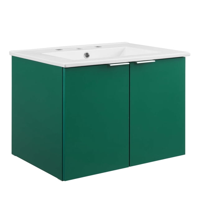 Maybelle Meuble-Lavabo de Salle de Bain Mural 24 Pouces