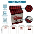 thumbnail image 6 of Valentine's Day Table Runner - 120 Inch Long Truck Loves Red Plaid Romantic Beige Cotton and Linen Blended Dress Scarves Farmhouse Table Runner for Kitchen Dining, Coffee Table, 13" x 120", 6 of 8