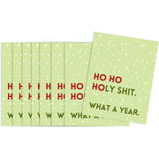 Funny Christmas Cards Pandemic 2021 Holiday Greeting Cards, Box Set Pack with Envelopes or Single Card (8 Card Pack, Ho