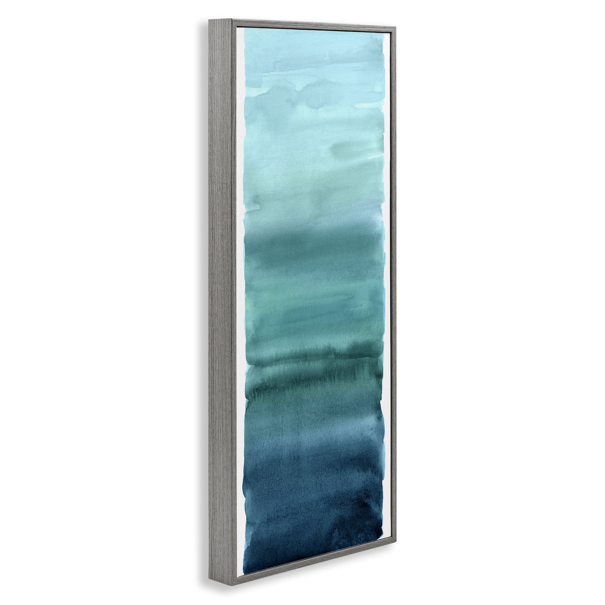Stupell Industries Cerulean Blend Gradient Gray Framed Giclee Art, design by Allie Corbin