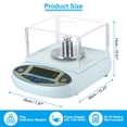 thumbnail image 2 of Uxcell Lab Scale 100gx0.001g, High Precision Electronic Analytical Balance Sensitive with Windshield, 2 of 6