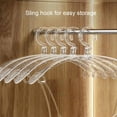 thumbnail image 5 of Usloyux Under $5 Clear Plastic Hangers with Slip Grooves, Heavy Duty Clothes Hangers, Sturdy and Compact Multi-Function Coat Hanging Rack, Durable Closet Hanger for Shirt, Coat and Dress, 5 of 9