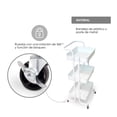 thumbnail image 4 of Carrito Organizador Multifuncional ilios innova Blanco 3 Niveles Metal Con Ruedas, 4 of 8