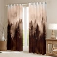thumbnail image 2 of Manfei Woodland Jungle Plants Curtains Pack of 2 (42x84 Each) for Children Teens,Moutain Trees Curtains Blackout,Botanical Theme Bedroom Curtains,Lightweight Room Decor, 2 of 6