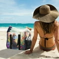 thumbnail image 6 of YAZAOO Mesh Beach Bags Totes Foldable Multiple Pockets Creatively Radiant Garden Cat Printed, 6 of 8