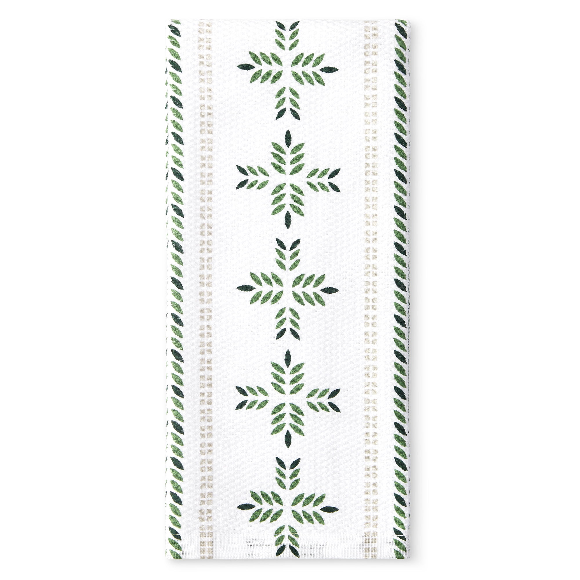 Hometrends Geo Stripe 1-Piece 100% Cotton Kitchen Towel, Multicolor, 16"x26"
