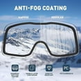 thumbnail image 3 of KAPVOE Ski Goggles OTG - over Glasses Ski/Snowboard Goggles for Men, Women & Youth - 100% UV Protection, 3 of 7