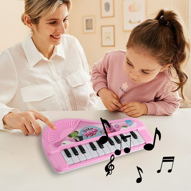 Mini piano de juguete, juguete educativo, teclado multifunción con 13 teclas para niña y niño