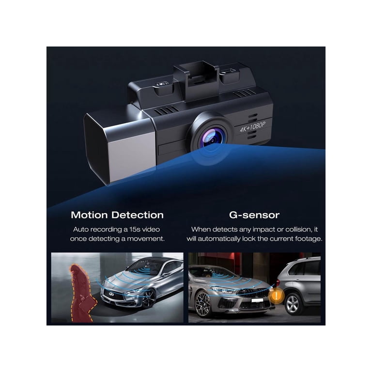 4CH Hidden Dash Cam WiFi APP Car DVR 360° Parking Monitor Night Vision WDR Loop Recording G-Sensor Motion Detection Blackbox - 34