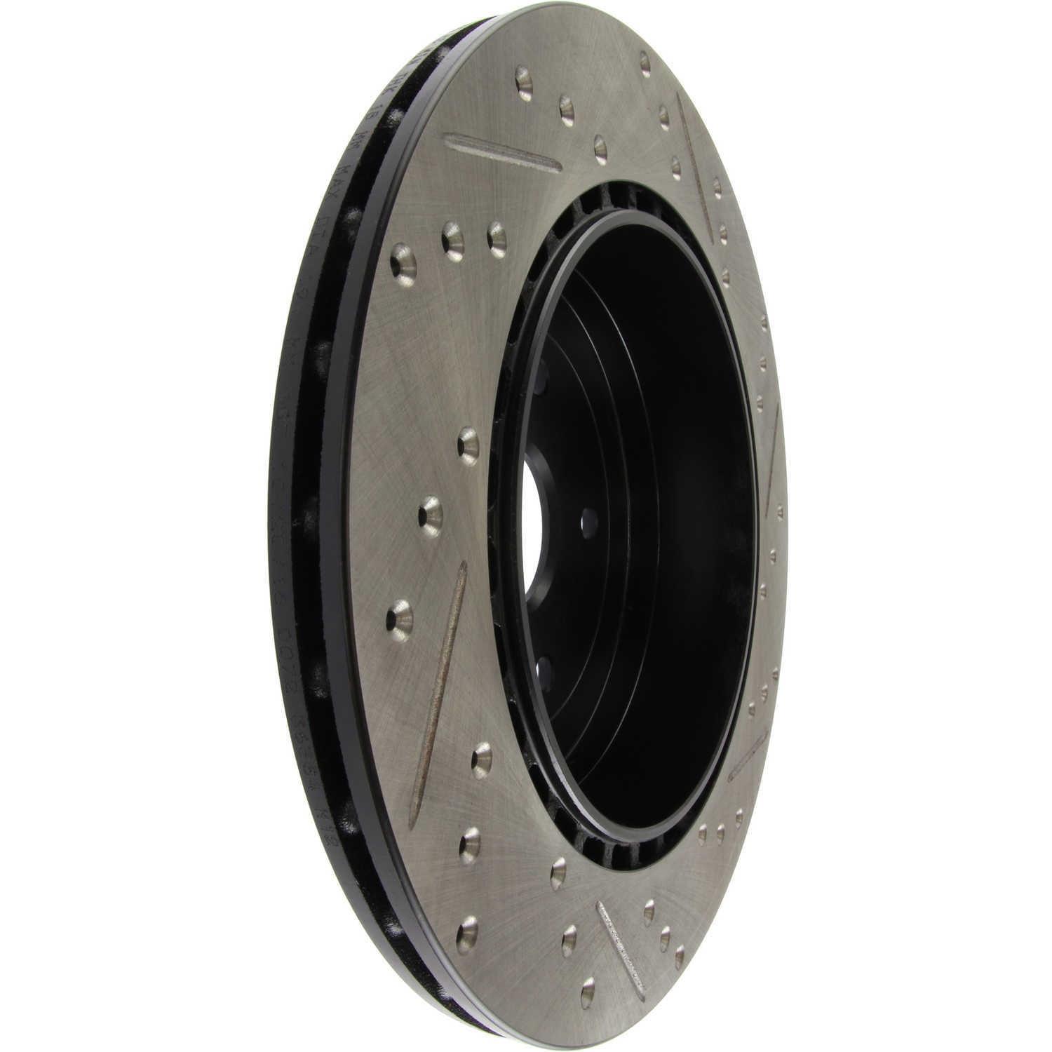 StopTech 08+ Subaru STI (Will Not Fit 05-07) Slotted & Drilled Sport Brake Rotor Fits select: 2015-2017 SUBARU WRX, 2017 SUBARU BRZ