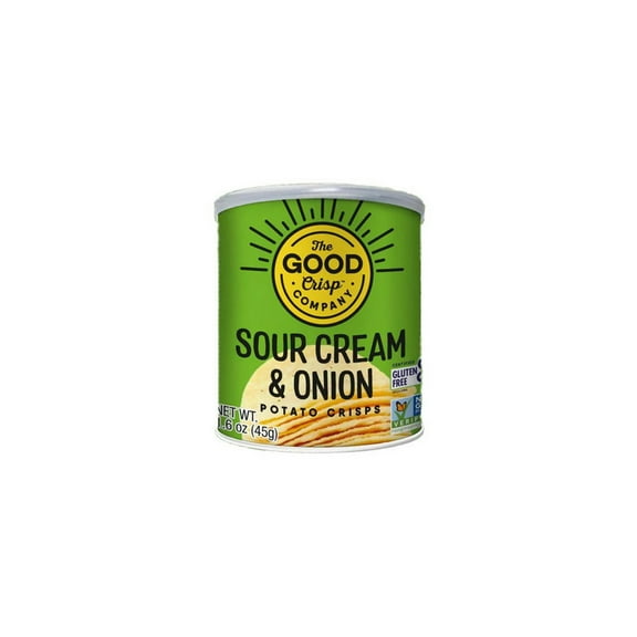 The Good Crisp Sour Cream & Onion Potato Crisps 12/1.6oz, 514680