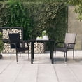 thumbnail image 1 of vidaXL 3 Piece Outdoor Dining Set Black, 1 of 4