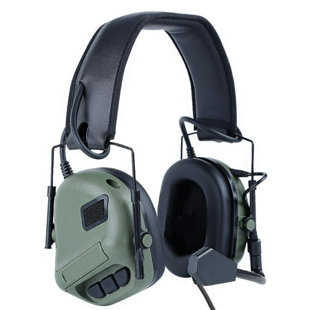 

Electronic Ear Muffs Protective Headset for Manufacturing Woodwork Green