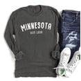 thumbnail image 6 of MINNESOTA EST1858 Graphic Long Sleeve T-Shirt, 6 of 9