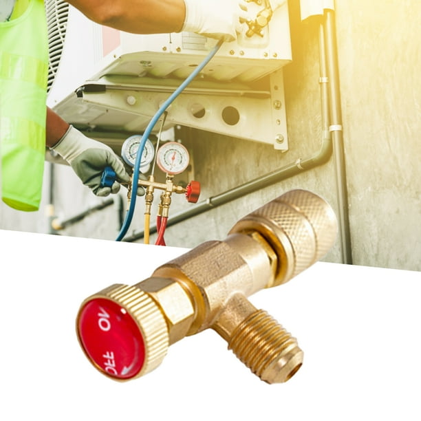 XWQ Refrigerant Charging Valve Good Sealing Adjustable Opening Brass