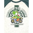 thumbnail image 2 of Mario Bros Boys Gray & Green Short Sleeve Mario Kart Yoshi Gamer Tee T-Shirt 5, 2 of 2