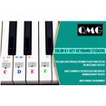 thumbnail image 3 of QMG Colorful Piano Stickers for 61-Key, Kid-Friendly, Removable, Made in USA, 3 of 10