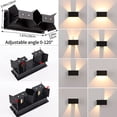 thumbnail image 3 of Luz de pared LED JAMW blanca cálida 24 W 3000 K impermeable IP65 ángulo de haz ajustable, 3 of 5