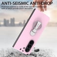 thumbnail image 4 of Ring Holder Case Compatible with Samsung Galaxy Z Fold 6 Case, Slim Thin Solid Sturdy Hard PC All-Inclusive Anti-Drop Built-in Screen Protector Case for Samsung Galaxy Z Fold 6 5G, Pink, 4 of 11