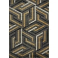 thumbnail image 1 of Beautiful Super Soft Modern Indoor Vincenza Collection Area Rug Carpet for Bedroom Living Room Dining Room in Dark Grey-Gold, 4x6 (3'11" x 5'7", 120cm x 170cm), 1 of 6