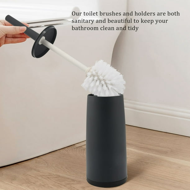 Toilet Brushes and Holders Toilet Bowl Brush with Holder Black for
