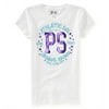 Aeropostale Girls West 34th St Graphic T-Shirt, White, 4