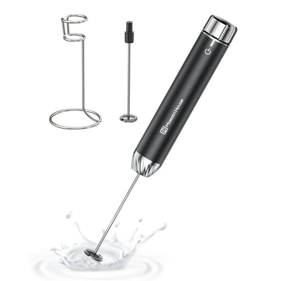 Espumador de leche Maestri House LunaFro Max recargable con soporte