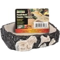 thumbnail image 2 of Penn-Plax Reptology Reptile Fossil Rock Food / Water Dish –  Terrarium Feeding Dish– Medium, 2 of 7