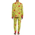 thumbnail image 3 of Dr. Seuss Grinch Matching Family Sleepwear Men's Long Sleeve Top and Pants, 2-Piece Pajama Set, 3 of 7