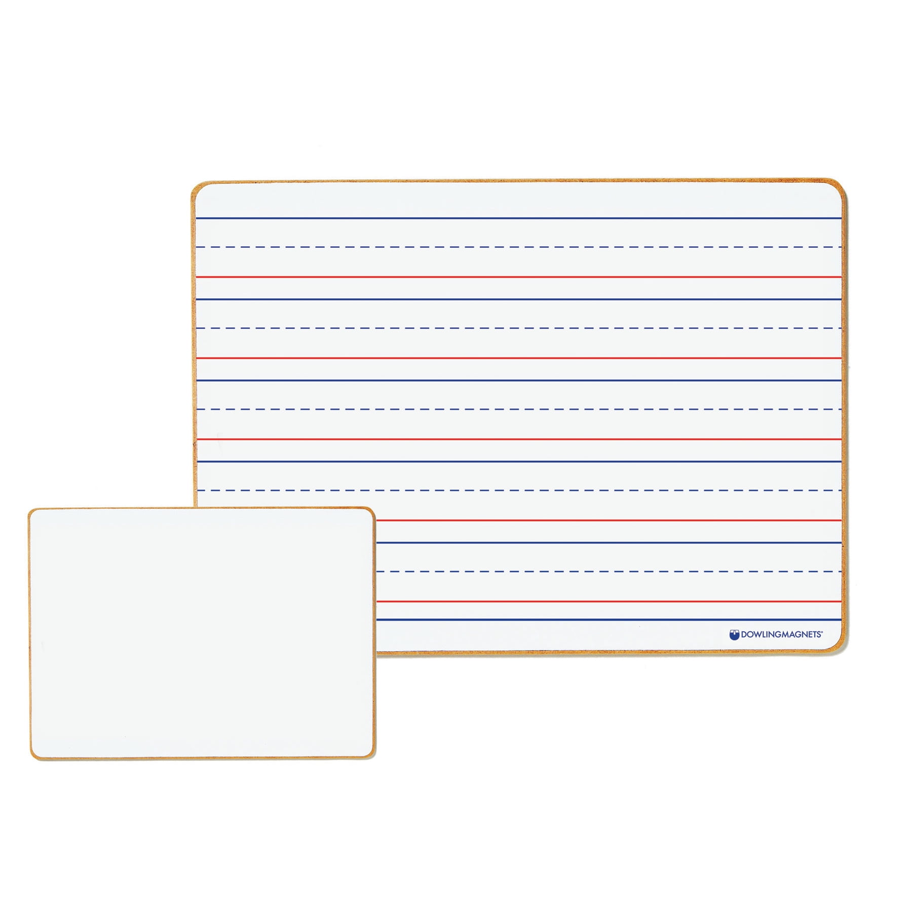 Dowling Magnets Magnetic Dry-Erase Lined & Blank Board, Set of 5