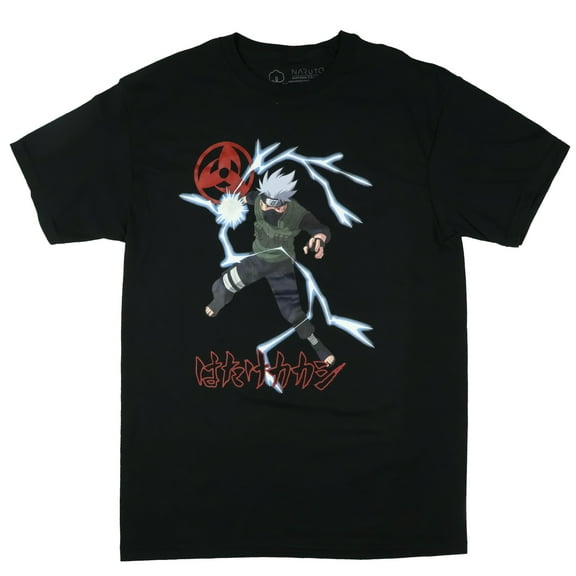 Naruto T-Shirt Men's Kakashi Hatake Sharingan Symbol Short Sleeve Graphic Tee