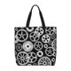 thumbnail image 1 of Fotbe Metallic Gears Bolsa Tote con Estampado para Mujer, Bolsos con Cremallera, Bolsa de Hombro Casual de Gran Capacidad con Bolsillos Internos, 1 of 7