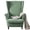 Green, variant on CJC Wingback Chair Slipcover, 2-Piece Stretch Wing Back Chair Cover with Cushion Cover, Armchair Covers Furniture Protector for Living Room Bedroom (Dark Gray)
