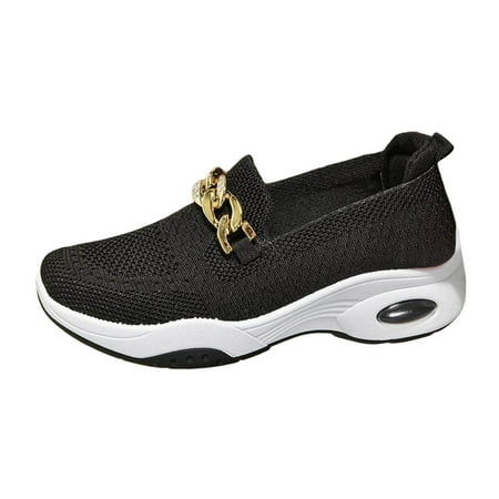 

Women s Fly Weave Shoes Solid Color Flat Casual Cloth Shoes One Foot Stirrup Shoes