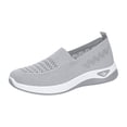 thumbnail image 3 of Women Wide Width Breathable Walking Comfortable Slip on Sneakers Lightweight Sneaker Nurse Shoes Arch Support Sneakers Breathable Soft Running Shoes Anti Skid Sports Diabetic Foam Shoes, 3 of 6