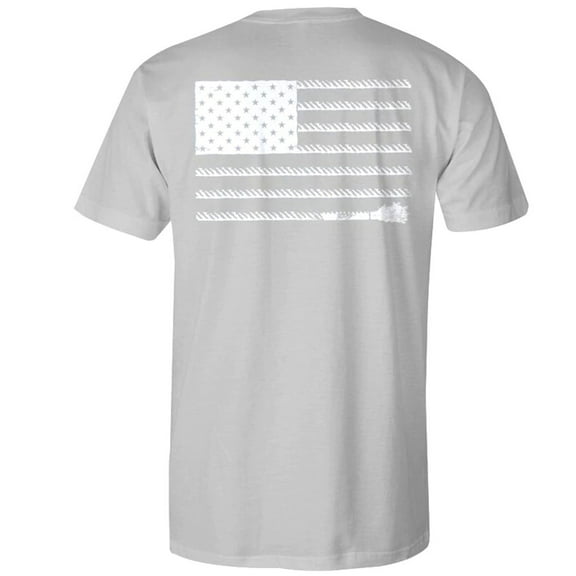 Hooey Liberty Roper Crew Neck Short Sleeve T-Shirt (Small, Grey)