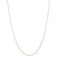 thumbnail image 3 of Auriga 10k Yellow Gold .6 mm Carded Cable Rope Chain Necklace for Women 22", 3 of 6