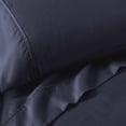 thumbnail image 4 of Superior Motley Solid 1200-Thread Count Cotton-Blend Pillowcase Set, King, Navy Blue, 4 of 4