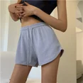 thumbnail image 4 of Women Shorts Summer High Elastic Lace Up Drawstring Wide Leg Sweat Short Fitness Running Shorts Loose Casual Large Sports Pants, 4 of 6