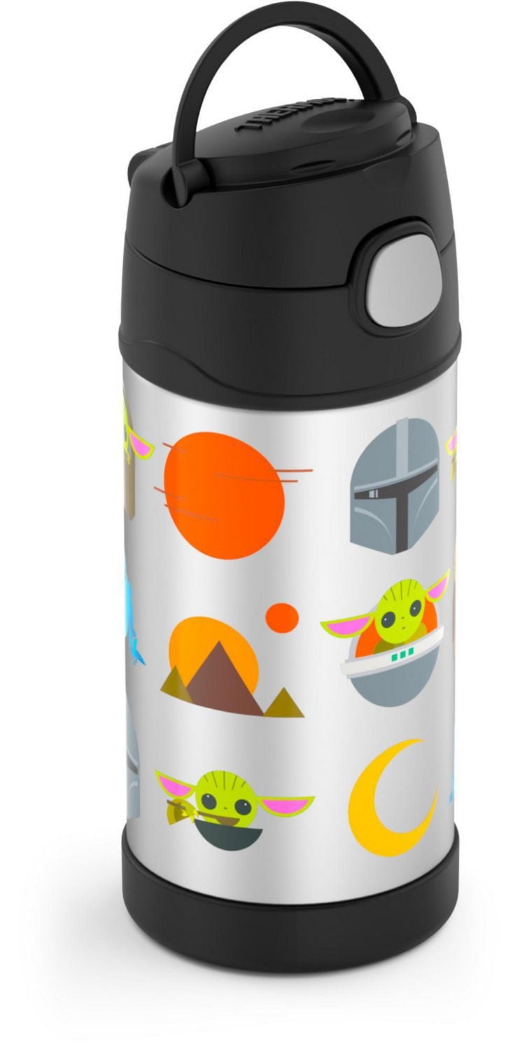 Bouteille isolée avec paille Funtainer de Thermos, Mandalorian