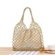 thumbnail image 2 of Bolso de punto de ganchillo con hilo Bolso de playa de paja portátil para mujer Shi Department of Golden, 2 of 5