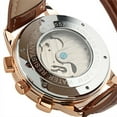 thumbnail image 5 of Retro Brown Leather Self-winding Mens Watch Date Display Tourbillon Cage Design, 5 of 9
