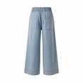 thumbnail image 5 of Gfyviroh Jeans for Women Relaxed Fit Stylish Versatile Denim Pants Elastic Waistband Straight Leg Casual Trousers, 5 of 6