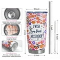 thumbnail image 6 of Friendship Gifts for Women Friends,Best Friend-I Wish You Lived Next Door-20oz Vacuum Insulated Coffee Mug,Boho Stainless Steel Tumbler with Lid and Straw,Bestie Long Distant Gifts, 6 of 6