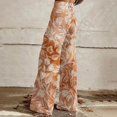 thumbnail image 5 of kaondbfi Women's Style Wide Leg Pants Women's Casual Pants Printed Pants Summer Casual Pants for Women, 5 of 9